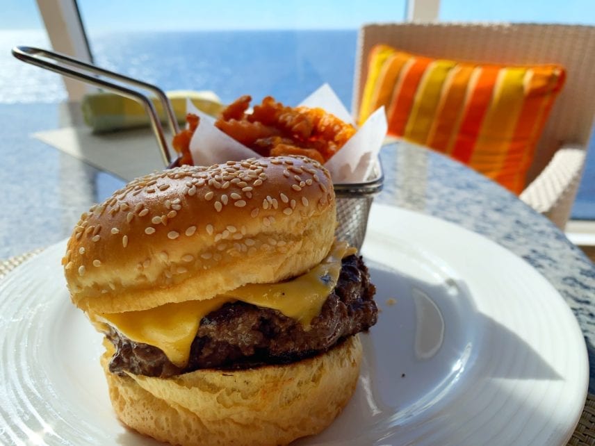 Crystal Cruise Cheeseburger